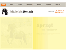 Tablet Screenshot of jezdzieckieakcesoria.pl